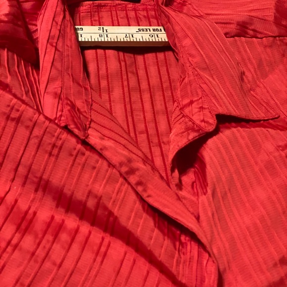 Maggie Barnes 4X (30/32) Orange Button-up Blouse ! - Picture 9 of 10